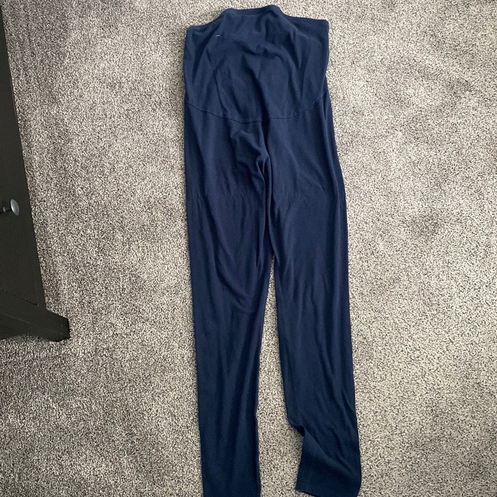 Maternity leggings blue size large
